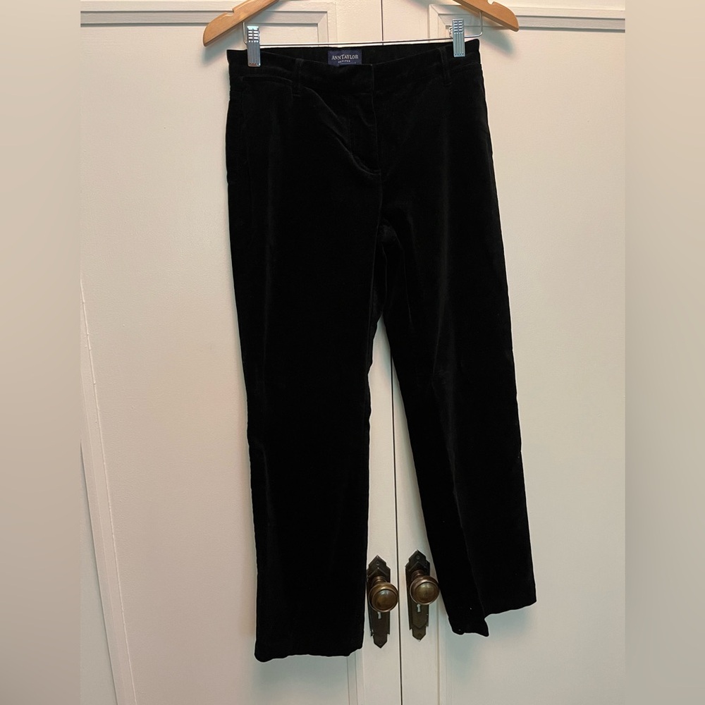 Black Velvet Pants size 4P petites